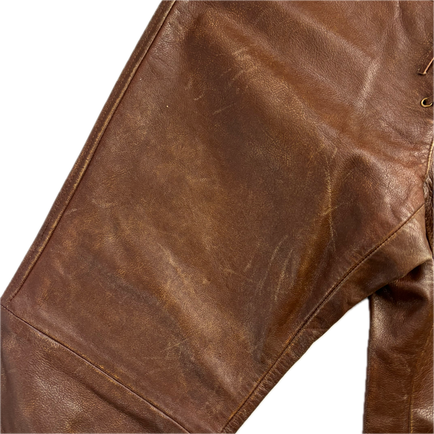 Ralph Lauren Cowhide Leather Western Trouser - 8