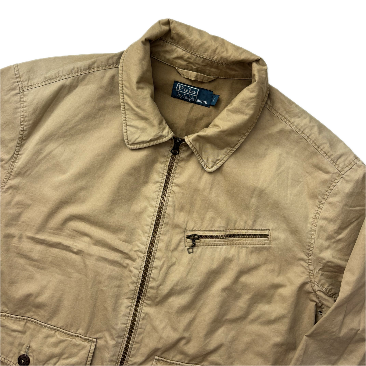 Polo Ralph Lauren Beige Harrington Detroit Jacket (Cotton) - L