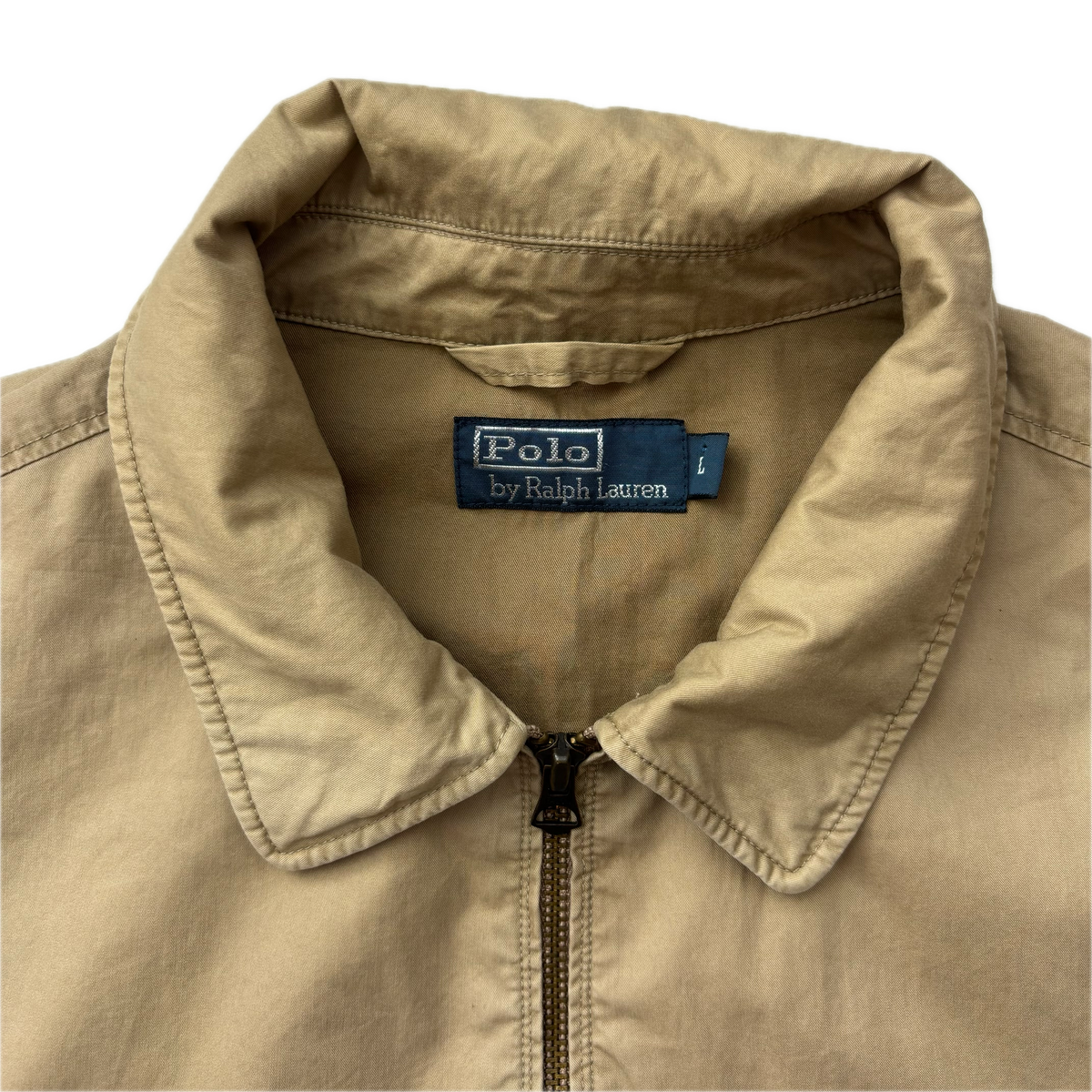 Polo Ralph Lauren Beige Harrington Detroit Jacket (Cotton) - L