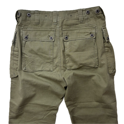 Polo Ralph Lauren Green Field Cargo Trouser Military Utility Pants Relaxed Fit - 30x30