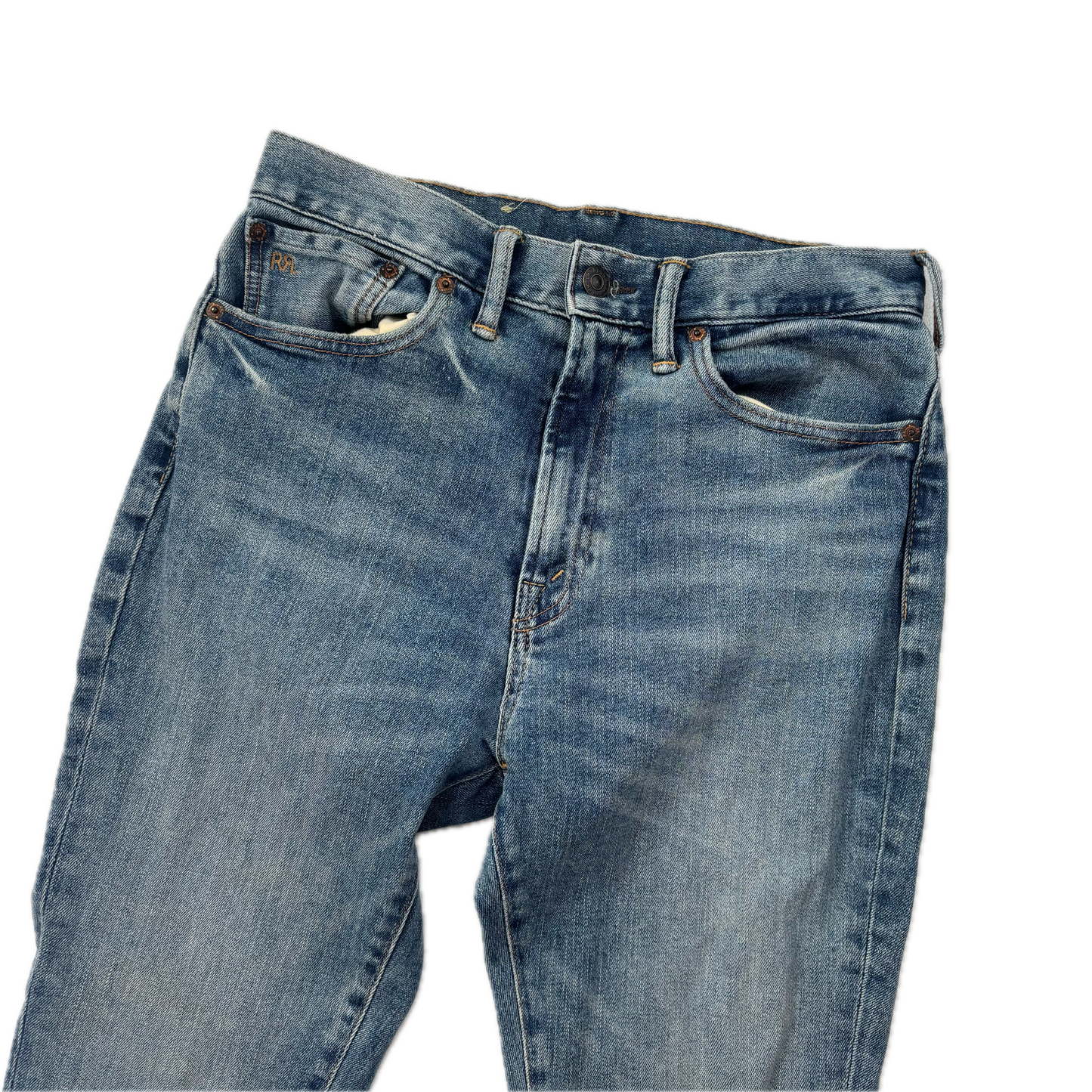 RRL Blue Stretch High Skinny Fit Jeans - 29
