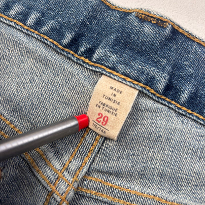 RRL Blue Stretch High Skinny Fit Jeans - 29