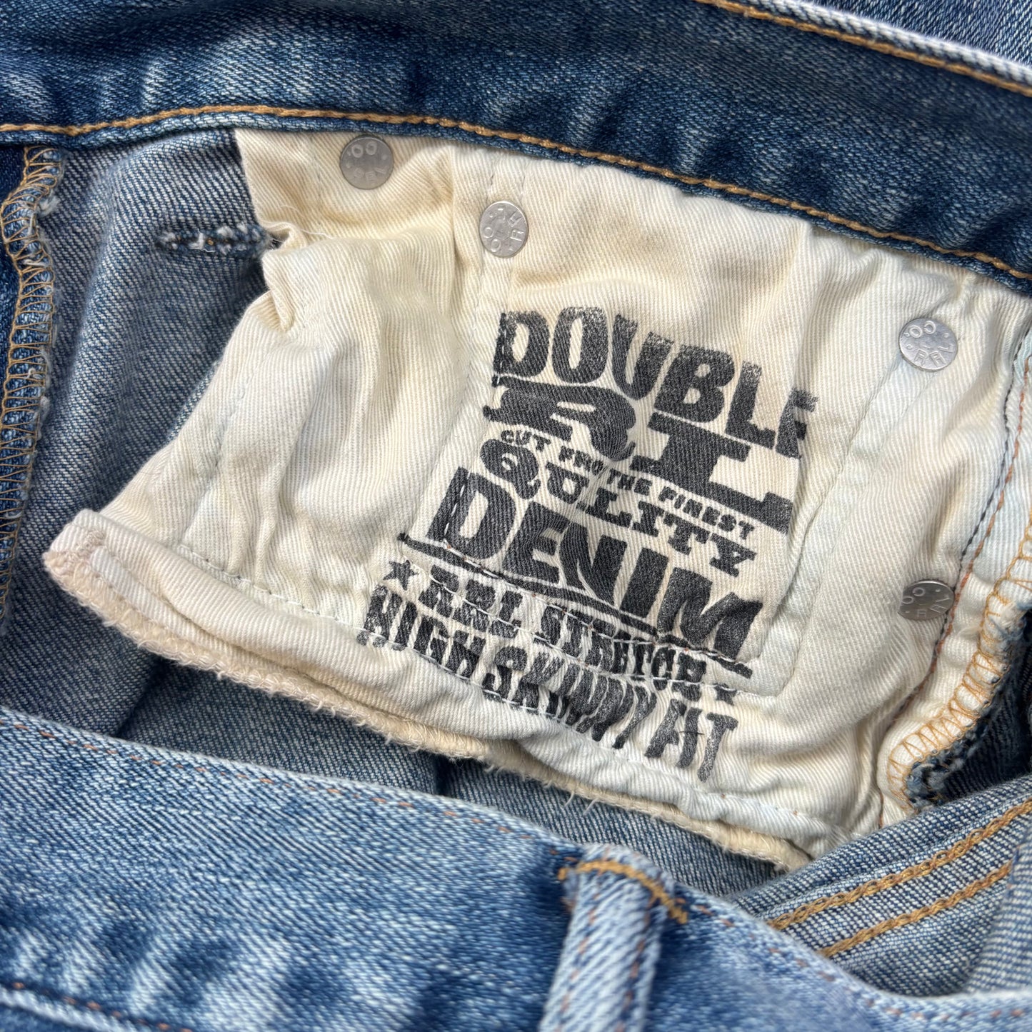 RRL Blue Stretch High Skinny Fit Jeans - 29