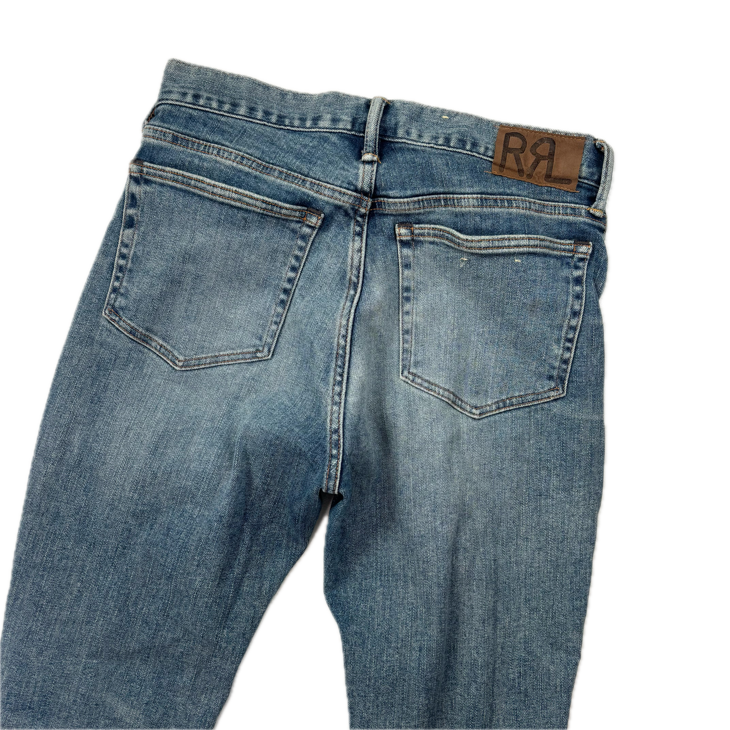 RRL Blue Stretch High Skinny Fit Jeans - 29