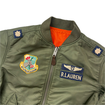 Polo Ralph Lauren Military Reversible MA-1 Bomber Flight Jacket - S