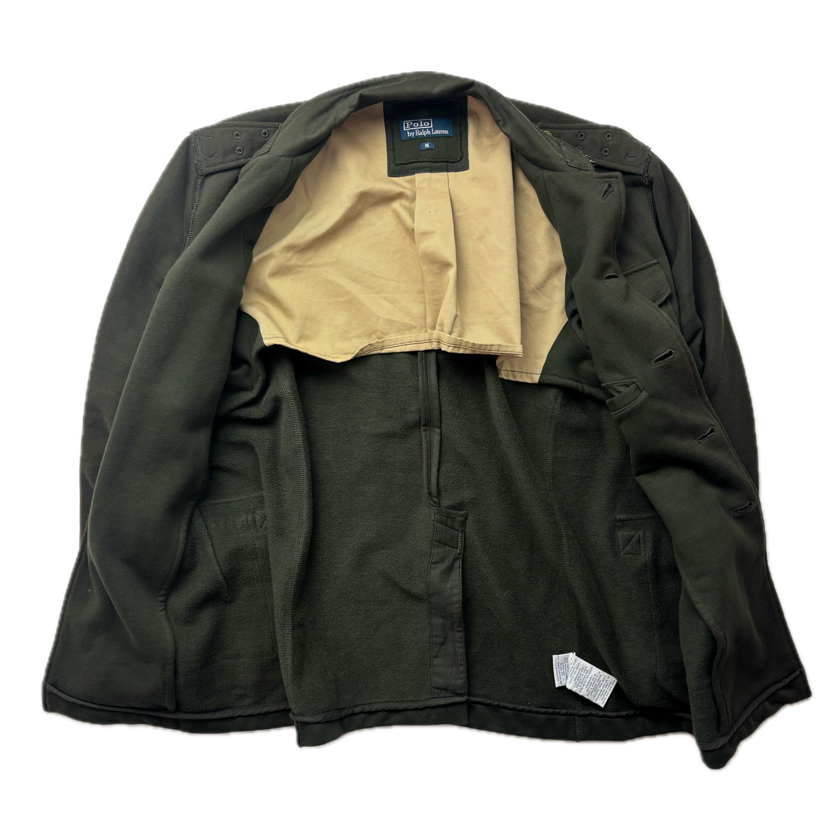 Polo Ralph Lauren Green Military Battle Dress Officer Jacket (Cotton) -  M