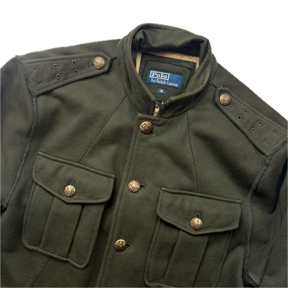 Polo Ralph Lauren Green Military Battle Dress Officer Jacket (Cotton) -  M