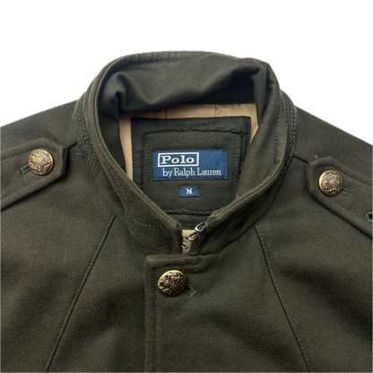 Polo Ralph Lauren Green Military Battle Dress Officer Jacket (Cotton) -  M