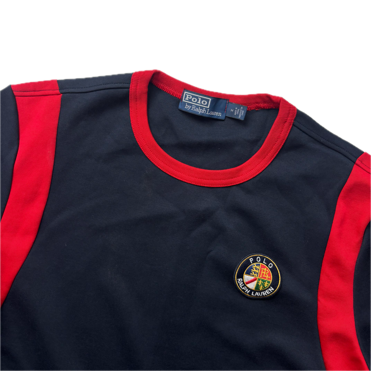 Polo Ralph Lauren Retro Navy Suicide Ski Cookie Patch Sweatshirt - M