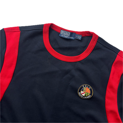 Polo Ralph Lauren Retro Navy Suicide Ski Cookie Patch Sweatshirt - M