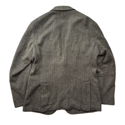 Polo Ralph Lauren Grey Herringbone Blazer Sports Coat (Wool Nylon) - 46L