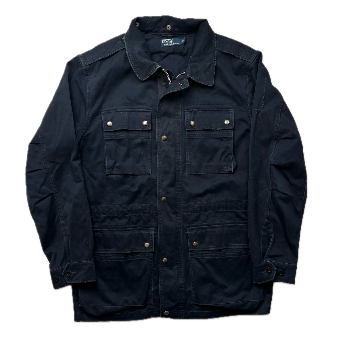 Polo Ralph Lauren Navy Blue Utility Jacket Military - XL