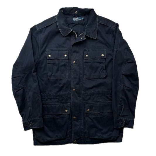 Polo Ralph Lauren Navy Blue Utility Jacket Military - XL
