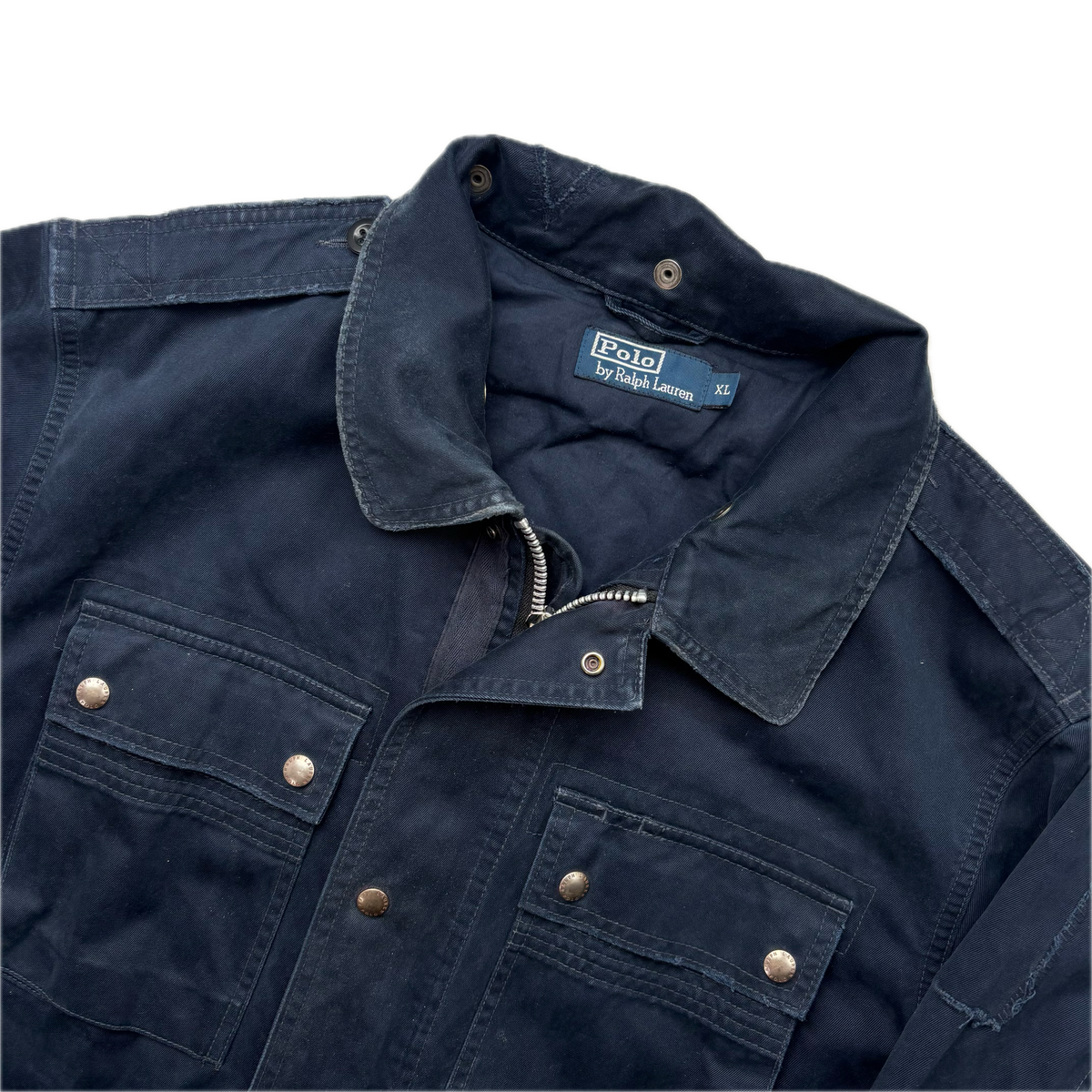 Polo Ralph Lauren Navy Blue Utility Jacket Military - XL