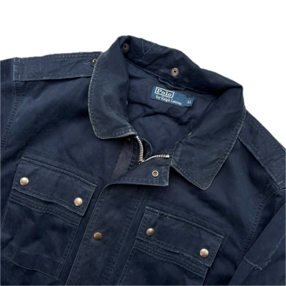 Polo Ralph Lauren Navy Blue Utility Jacket Military - XL