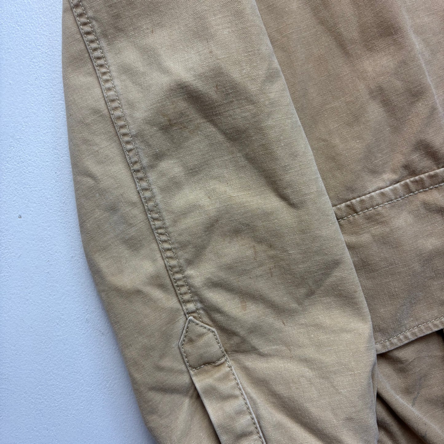 Polo Ralph Lauren Beige Tan Hunting Sports Jacket Shooting Blazer (Cotton) - M