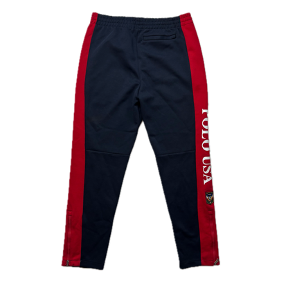 Polo Ralph Lauren Uni Patch Navy Red Joggers Track Pants Retro - M
