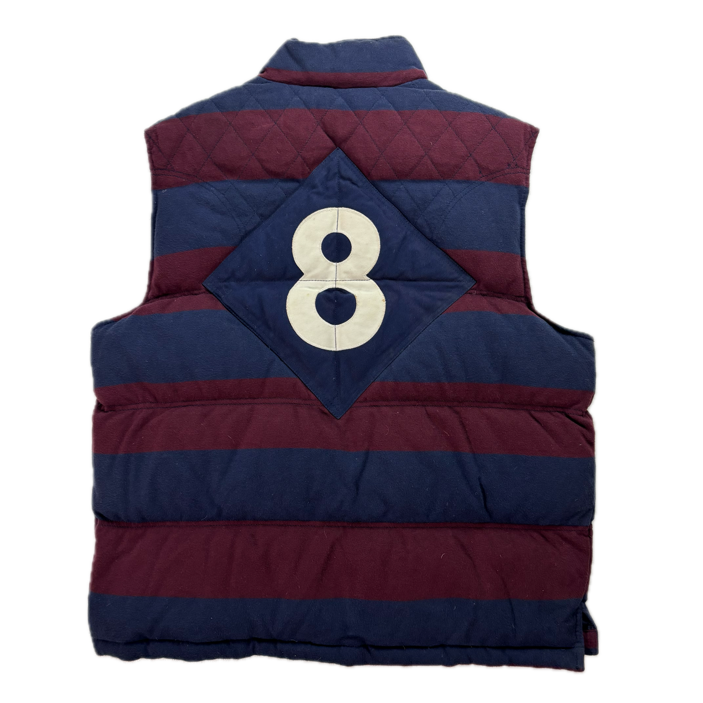 Rugby Georgetown Striped Collegiate Gilet - L