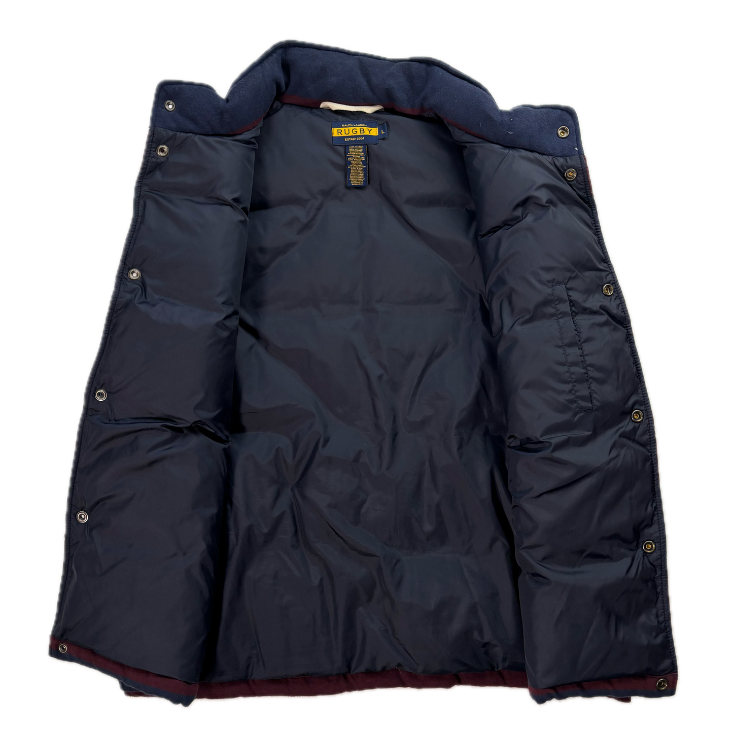 Rugby Georgetown Striped Collegiate Gilet - L