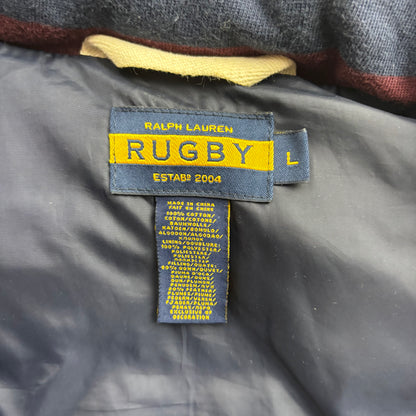 Rugby Georgetown Striped Collegiate Gilet - L