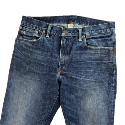 RRL Ralph Lauren Blue Jeans Narrow Slim Fit Denim - 33x32