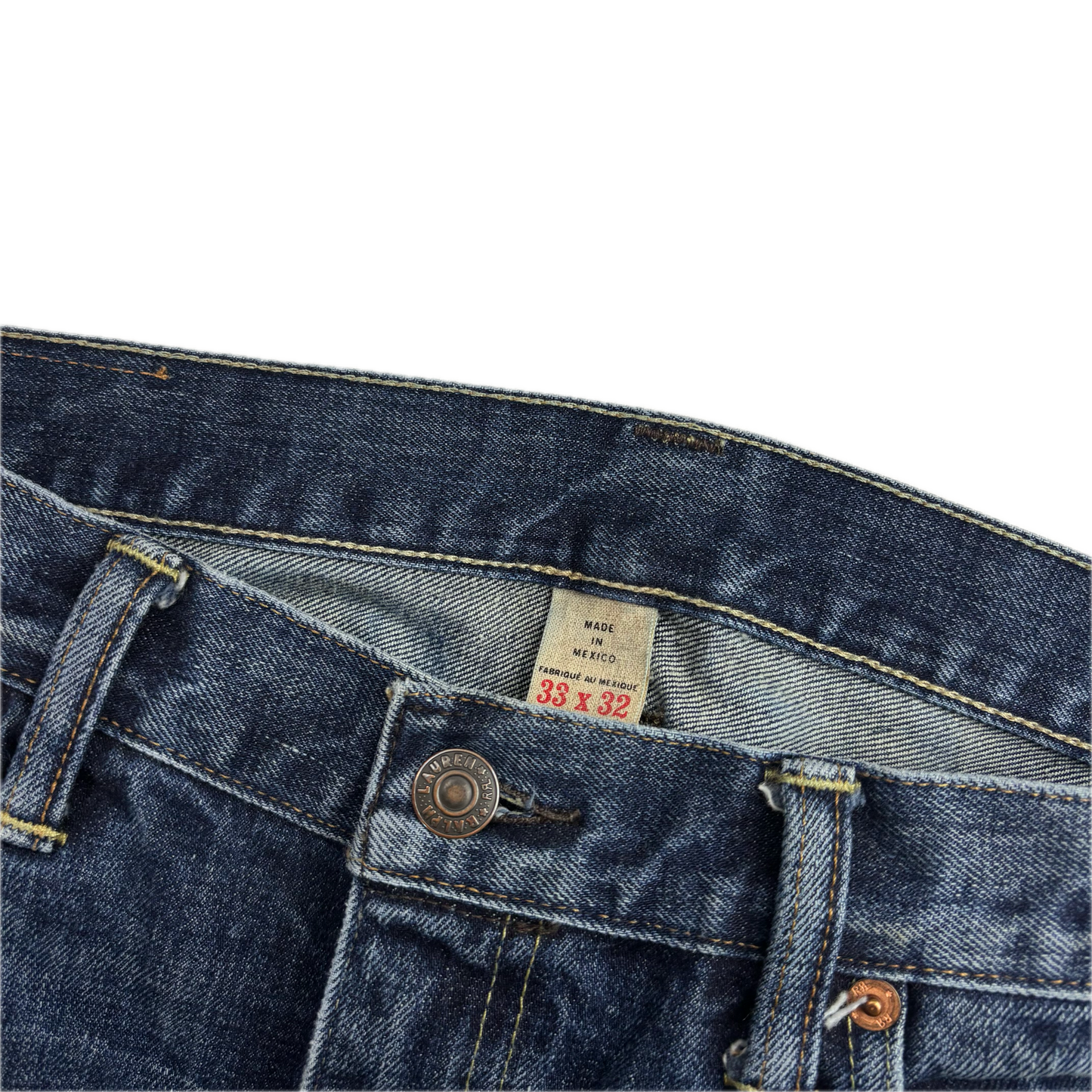 RRL Ralph Lauren Blue Jeans Narrow Slim Fit Denim - 33x32