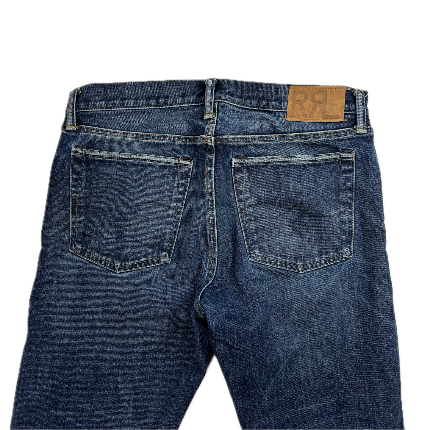 RRL Ralph Lauren Blue Jeans Narrow Slim Fit Denim - 33x32