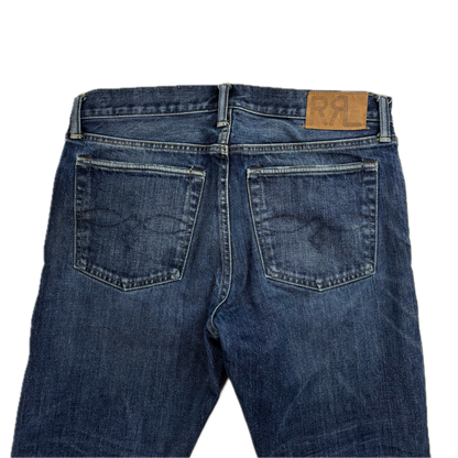 RRL Ralph Lauren Blue Jeans Narrow Slim Fit Denim - 33x32