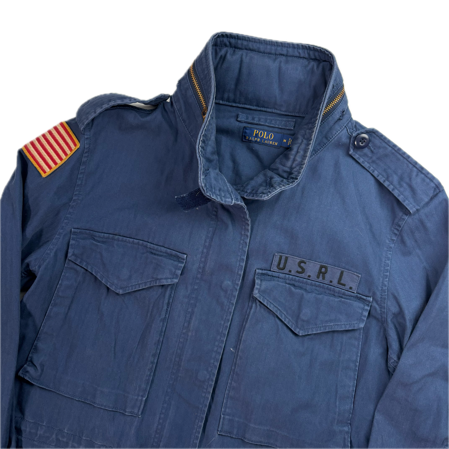 Navy Blue Military Army Parka Jacket  - M