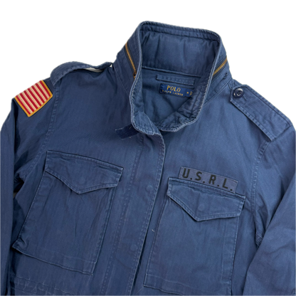 Navy Blue Military Army Parka Jacket  - M
