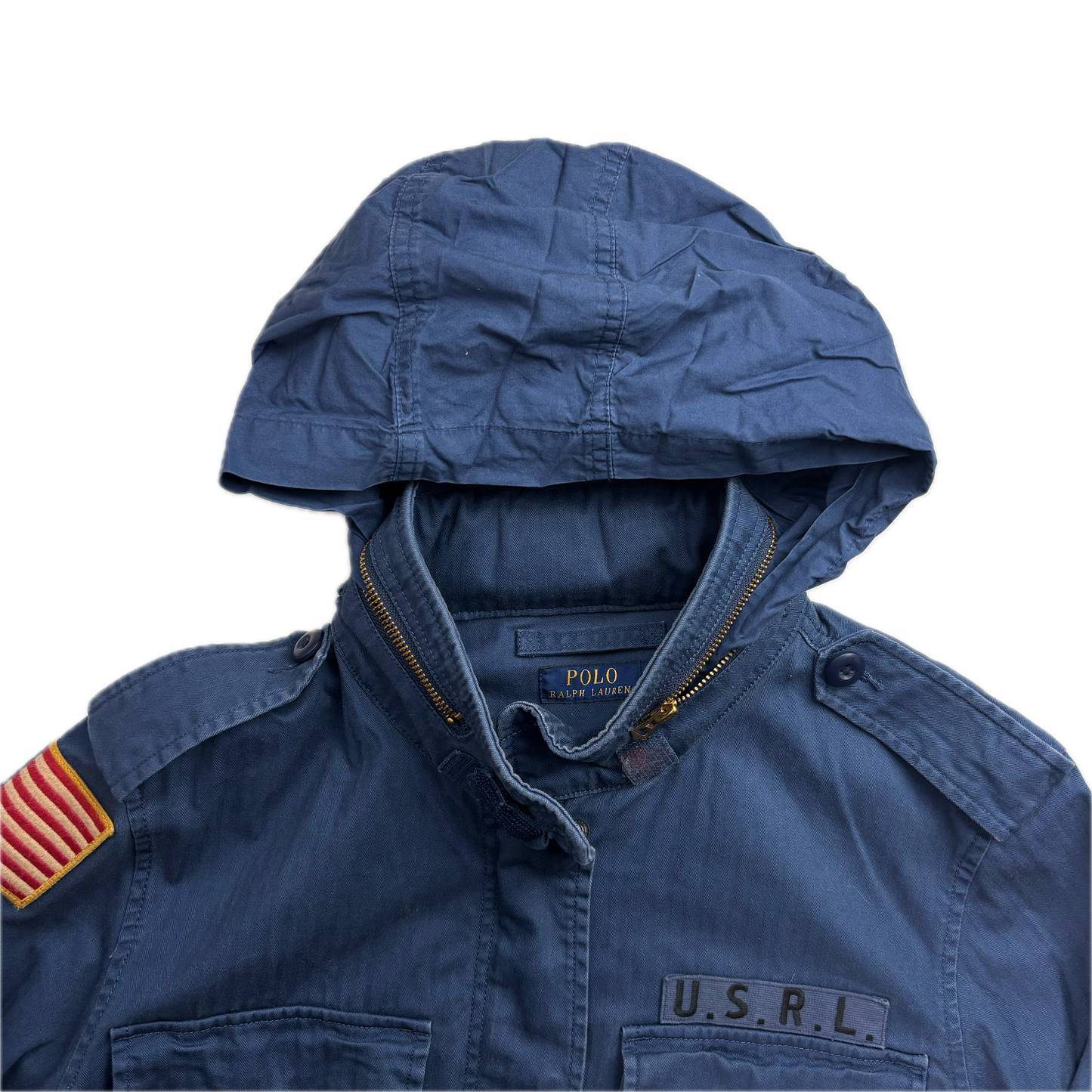 Navy Blue Military Army Parka Jacket  - M
