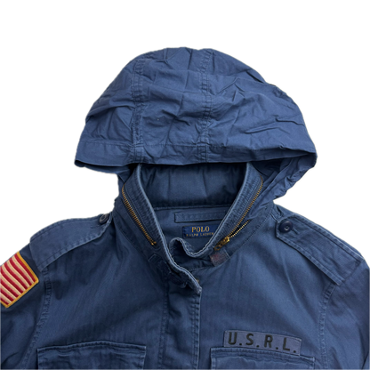 Navy Blue Military Army Parka Jacket  - M