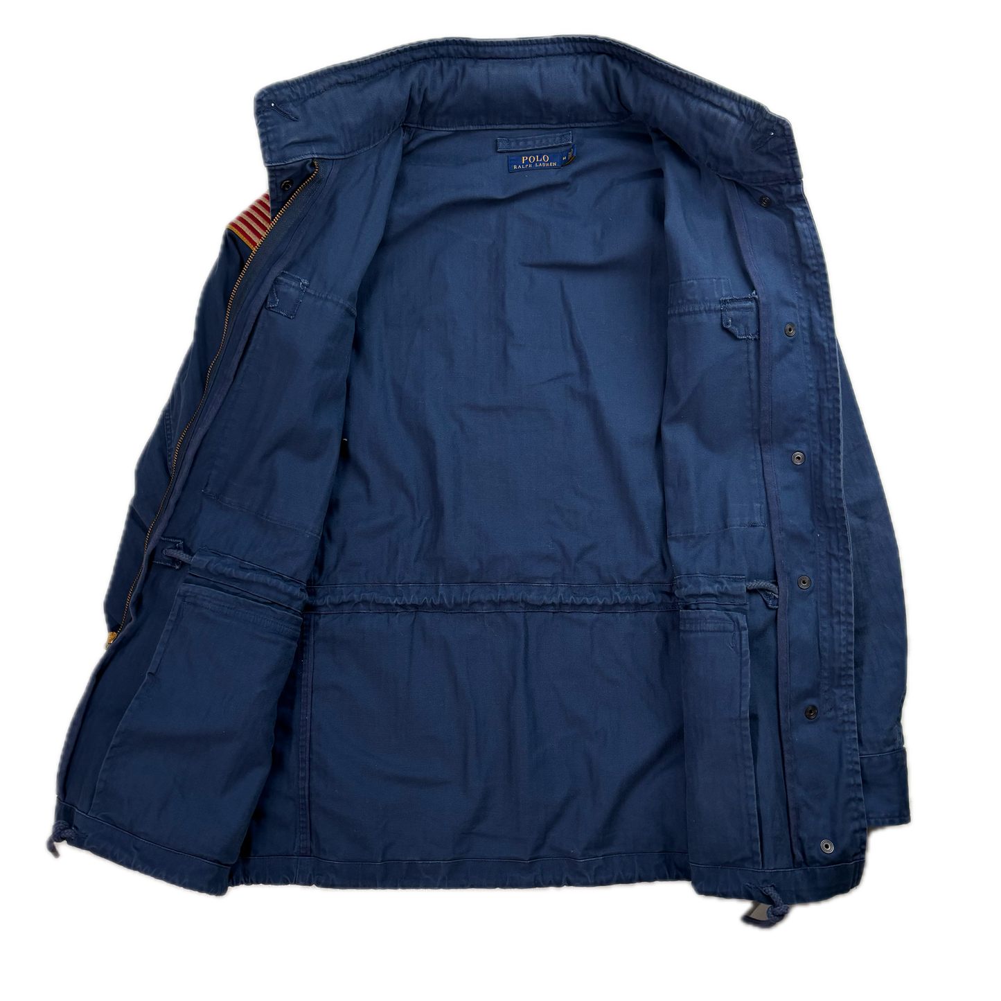 Navy Blue Military Army Parka Jacket  - M