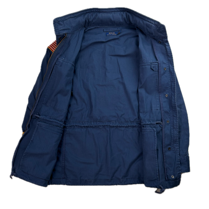 Navy Blue Military Army Parka Jacket  - M