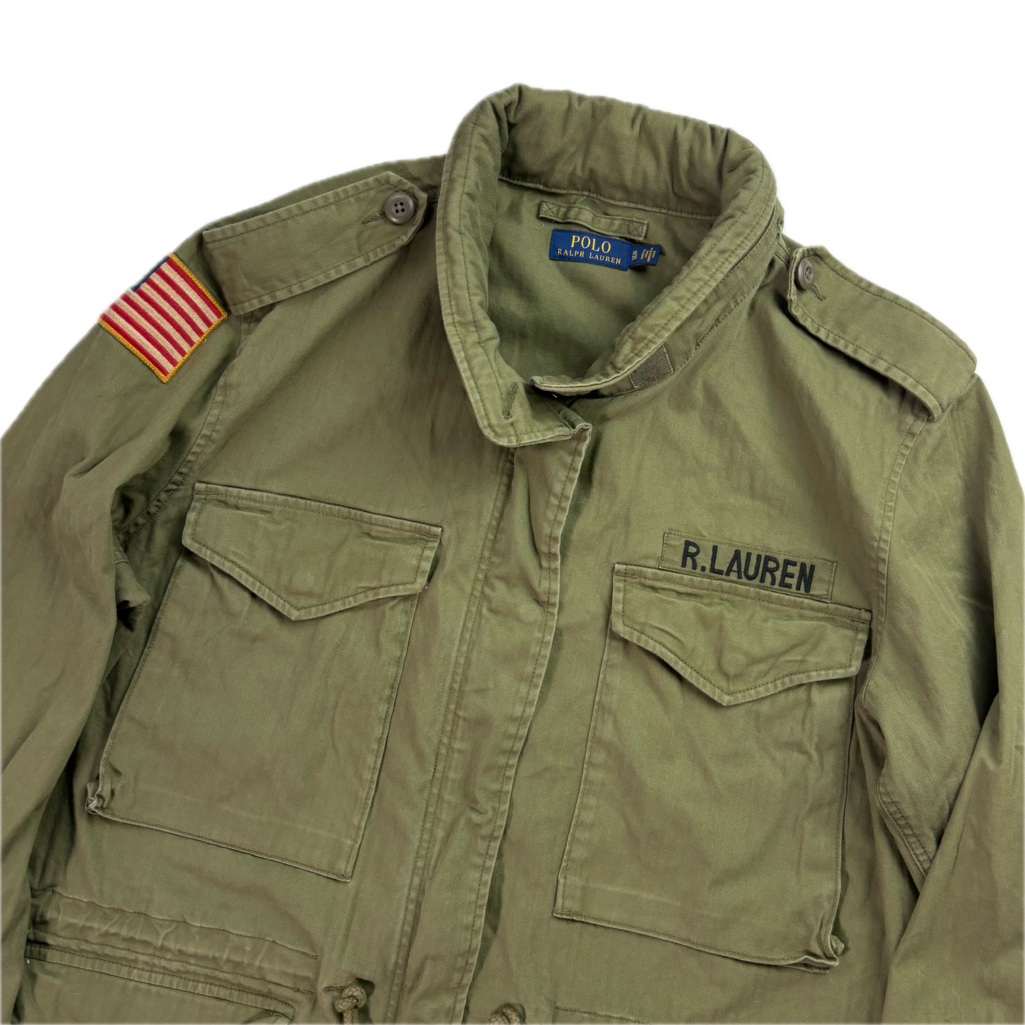 Polo Ralph Lauren Green Army Military Field Jacket - XL