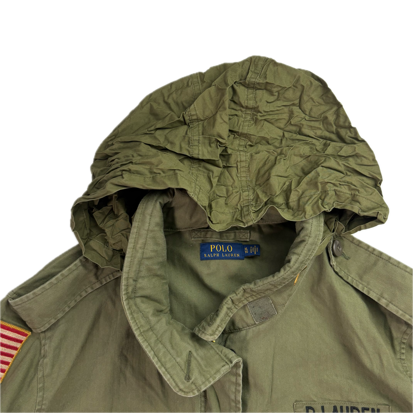 Polo Ralph Lauren Green Army Military Field Jacket - XL