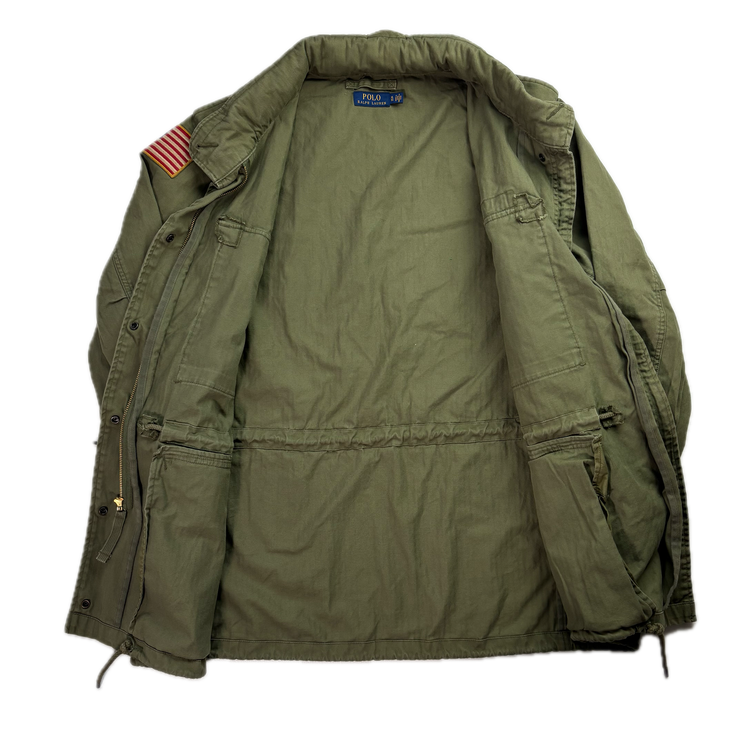 Polo Ralph Lauren Green Army Military Field Jacket - XL