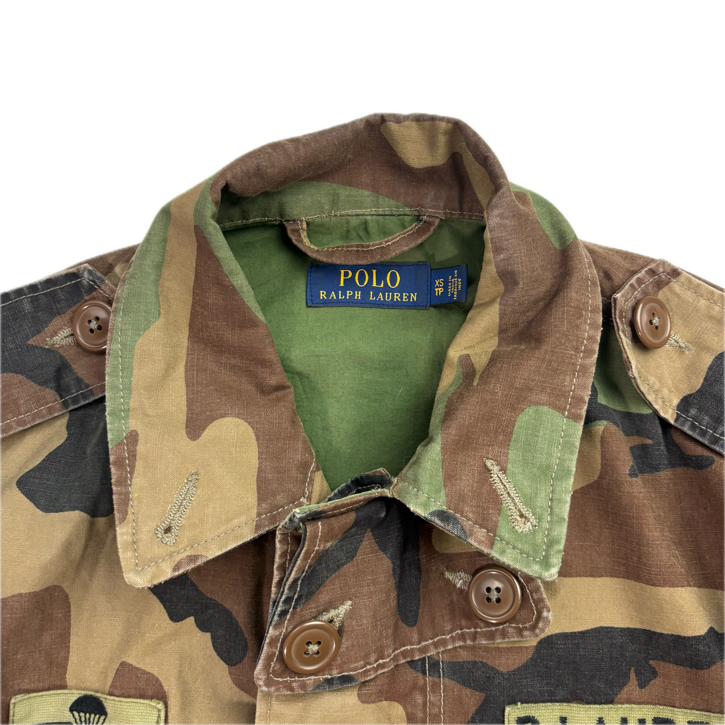 Polo Ralph Lauren Camo Military Jacket Parka Field - XS