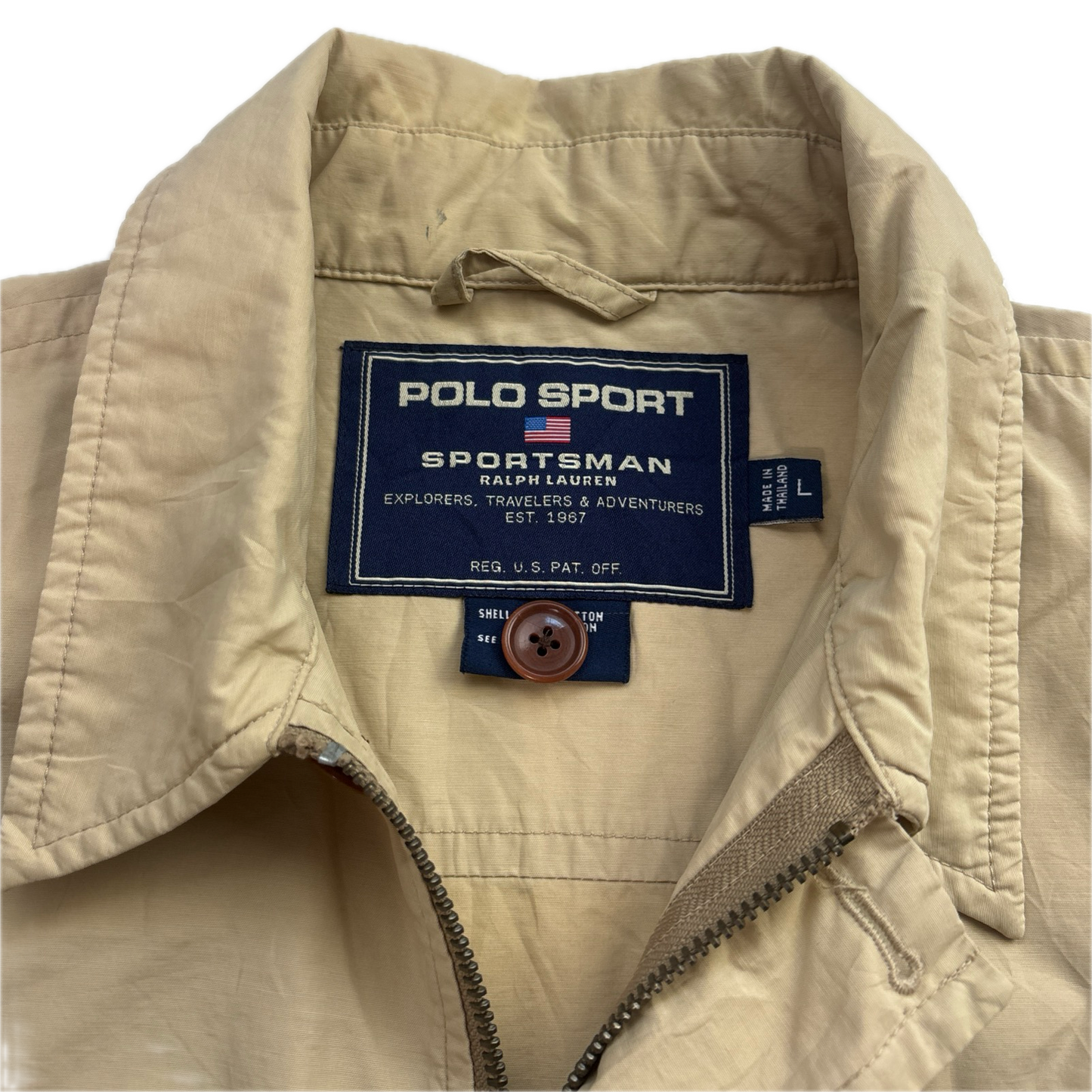 Ralph Lauren Polo Sportsman Beige Field Jacket - L