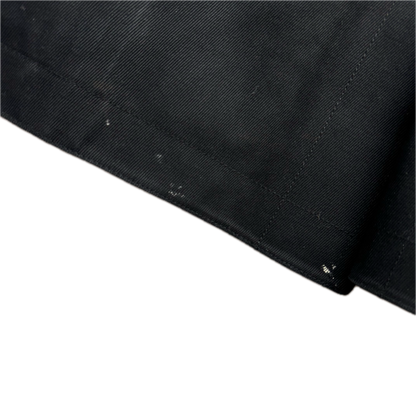 Black Label Double Breast Taped Seams Pea Coat Rain Jacket Mac - L