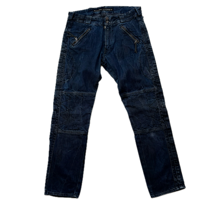 Ralph Lauren Black Label Jeans Biker Motorcycle Denim - 33x32