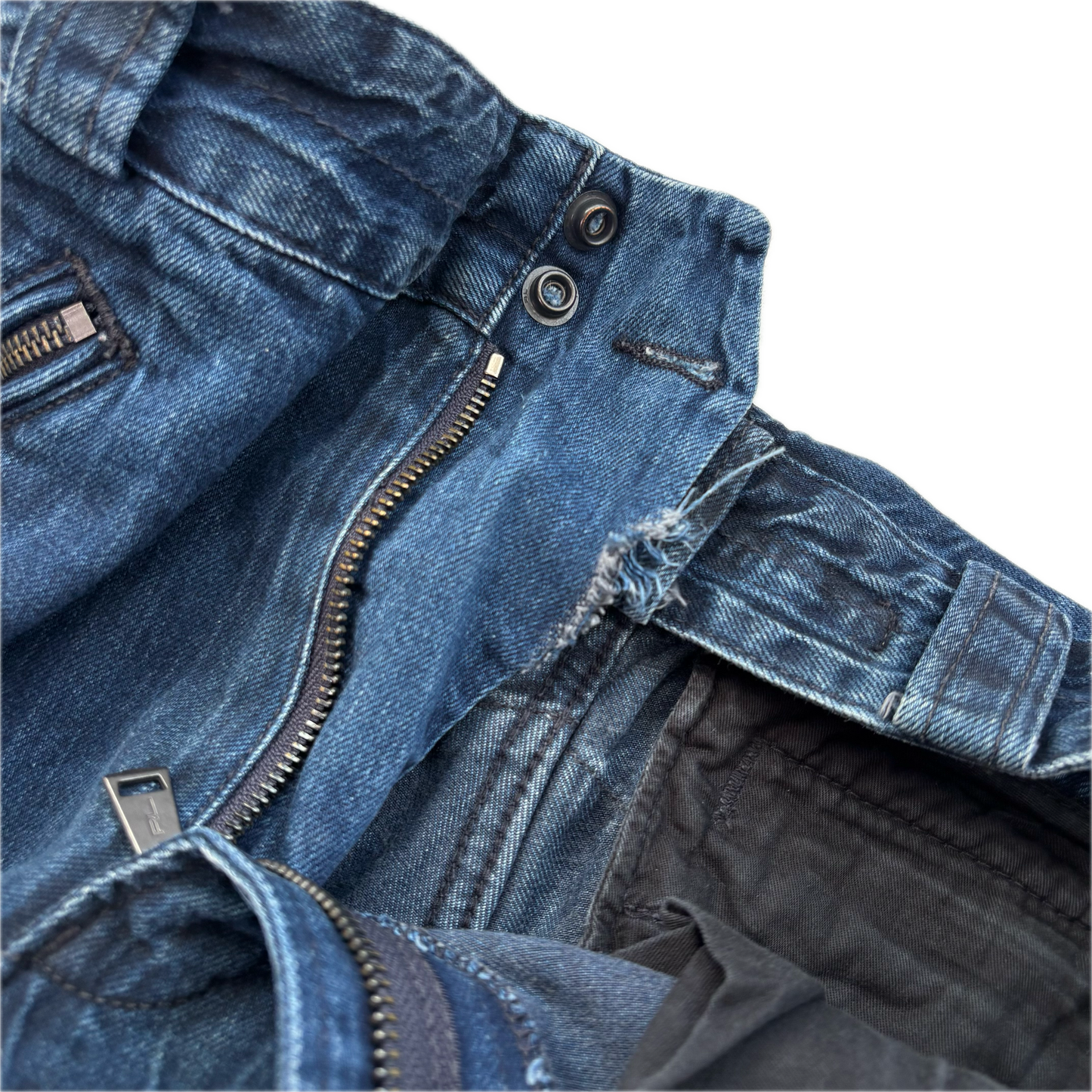 Ralph Lauren Black Label Jeans Biker Motorcycle Denim - 33x32