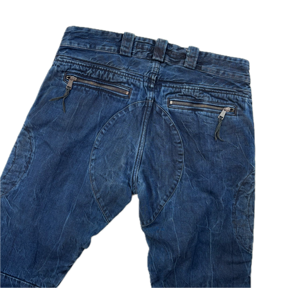 Ralph Lauren Black Label Jeans Biker Motorcycle Denim - 33x32