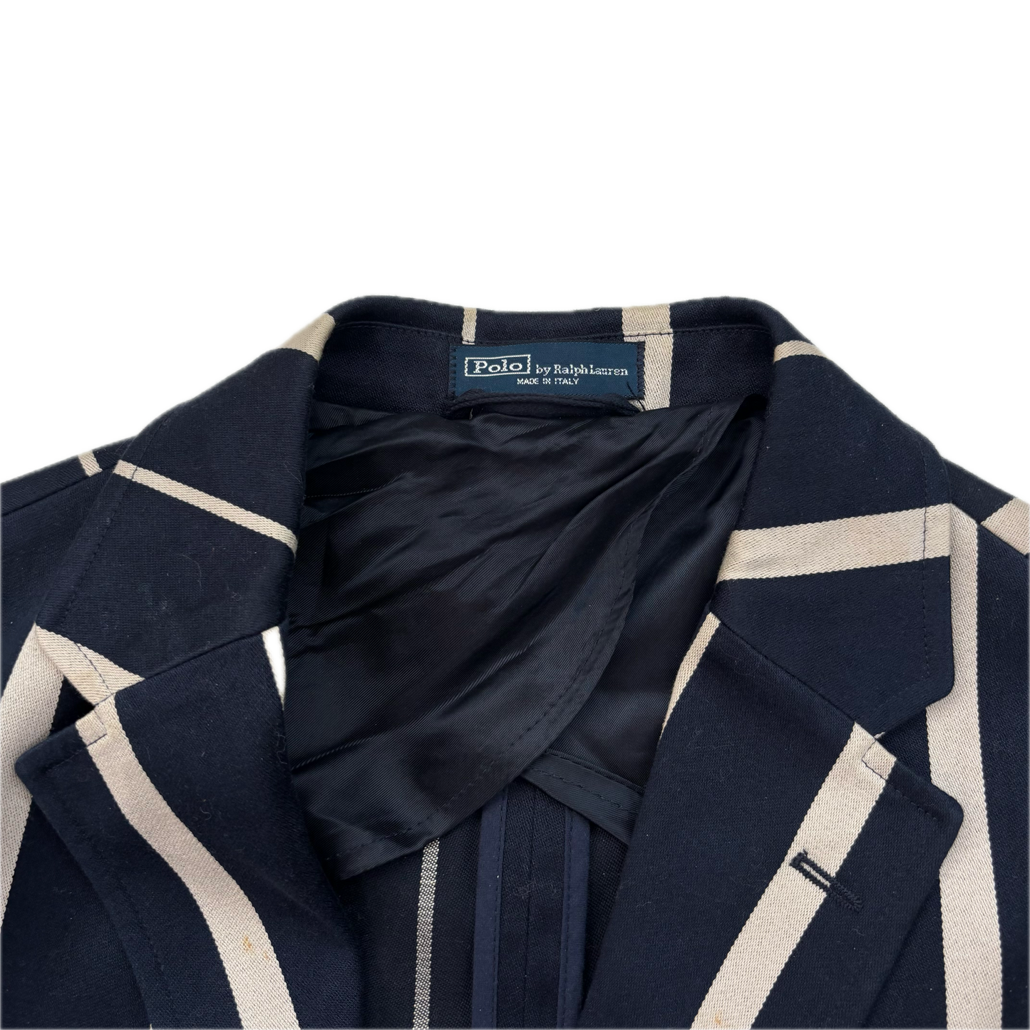 Polo Ralph Lauren Navy Striped Rowing Sports Jacket Blazer - 46 (42)