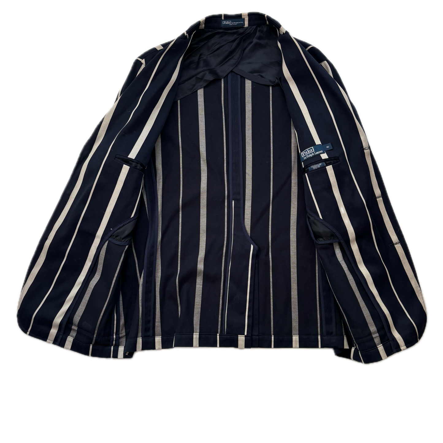 Polo Ralph Lauren Navy Striped Rowing Sports Jacket Blazer - 46 (42)