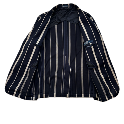 Polo Ralph Lauren Navy Striped Rowing Sports Jacket Blazer - 46 (42)