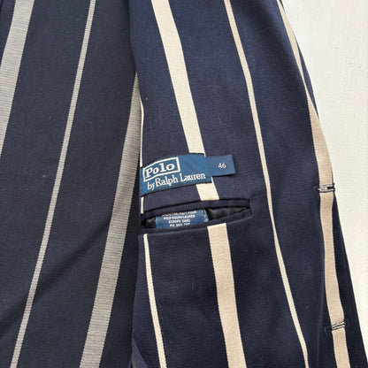 Polo Ralph Lauren Navy Striped Rowing Sports Jacket Blazer - 46 (42)