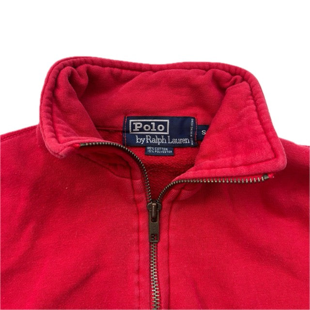 Polo Ralph Lauren Red USA Quarter Zip Sweatshirt - S