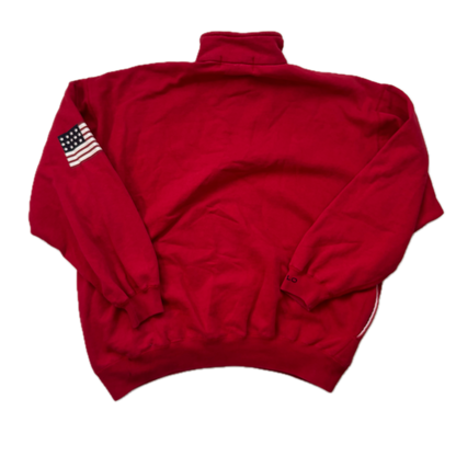 Polo Ralph Lauren Red USA Quarter Zip Sweatshirt - S