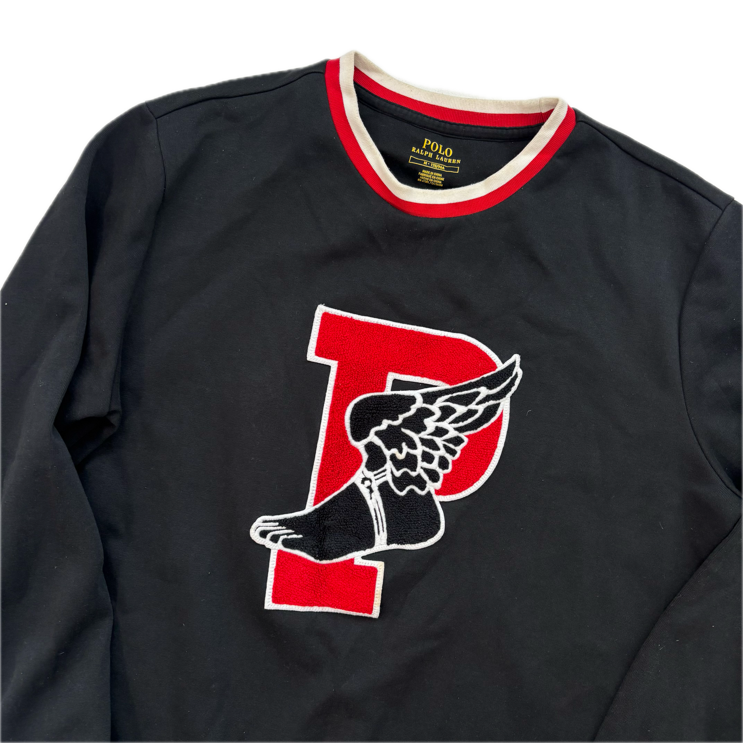 Polo Ralph Lauren Retro Black P-Wing Sweatshirt - M